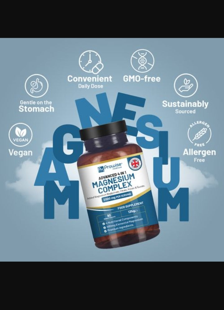 Magnesium Glycinate Complex 4 in 1 - 2000mg per serving