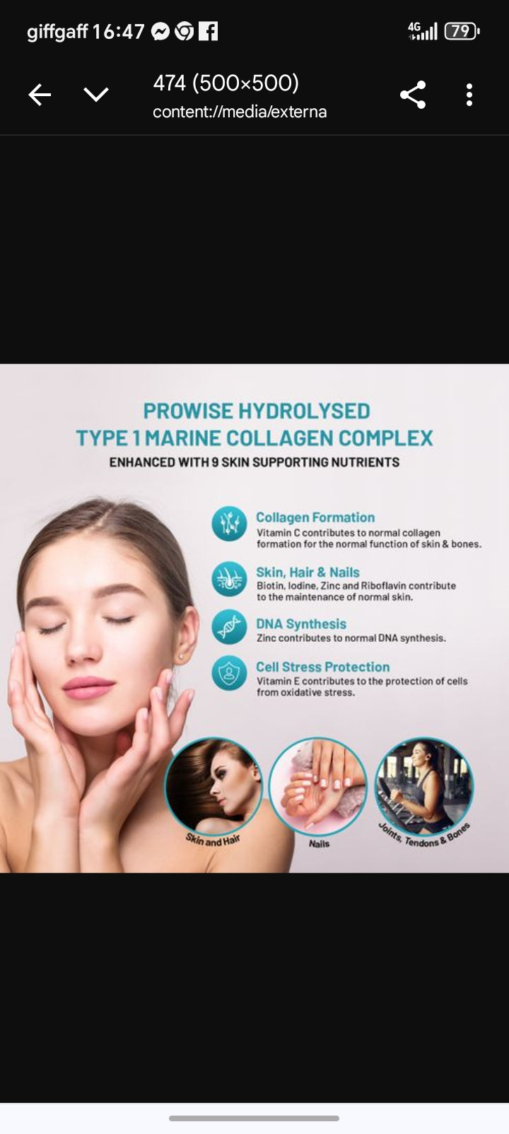 🌊 Prowise Marine Collagen with Hyaluronic Acid Complex 1100mg – 90 Capsules