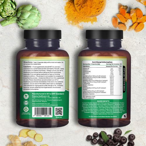 🌿 Prowise Advanced Livcare+ – 60 Vegan Capsules