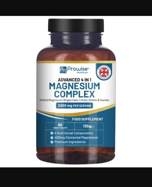 Magnesium Glycinate Complex 4 in 1 - 2000mg per serving